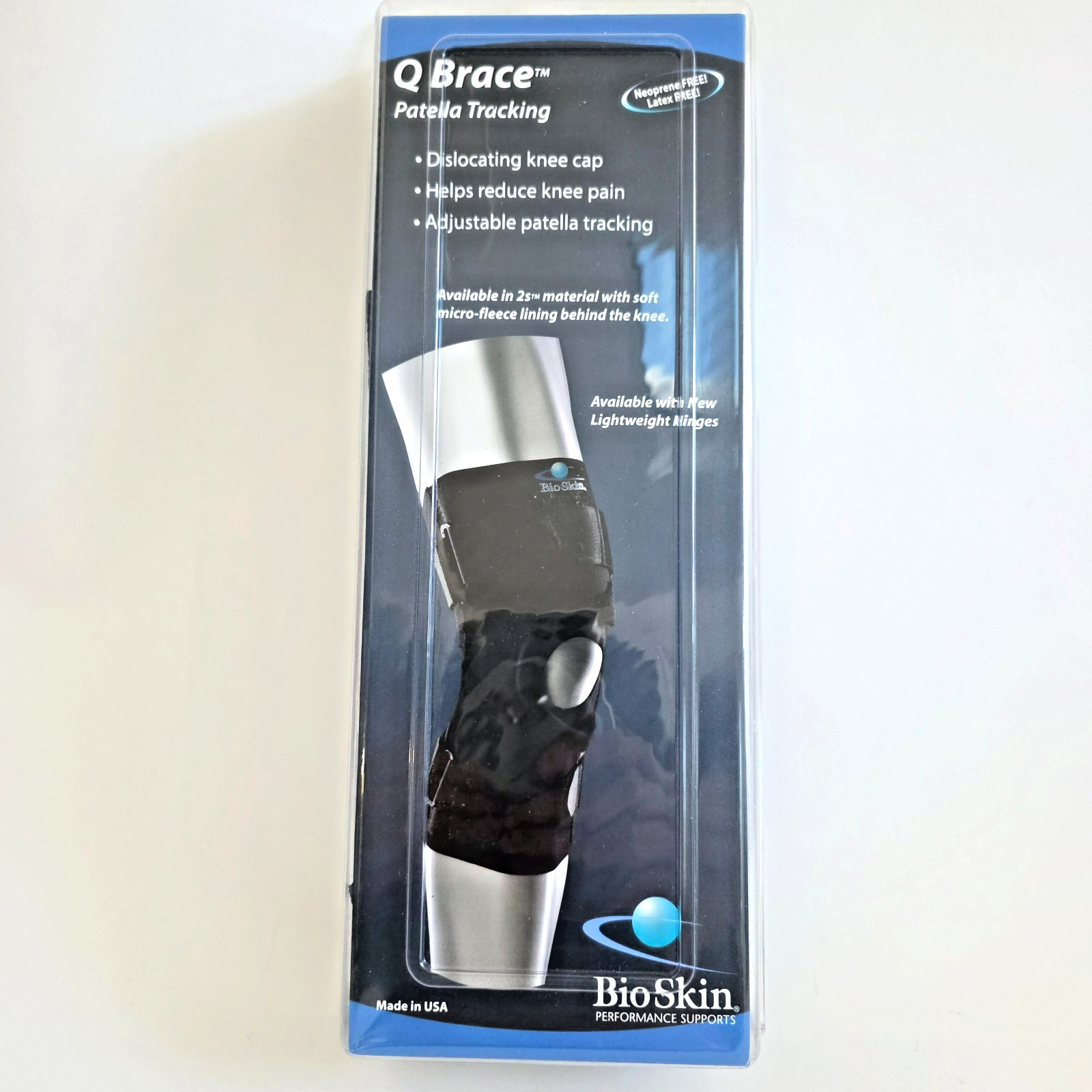 Bio Skin Crossfire Q-Brace Patella Tracking T-Strap Knee Brace XL 51614-NEW