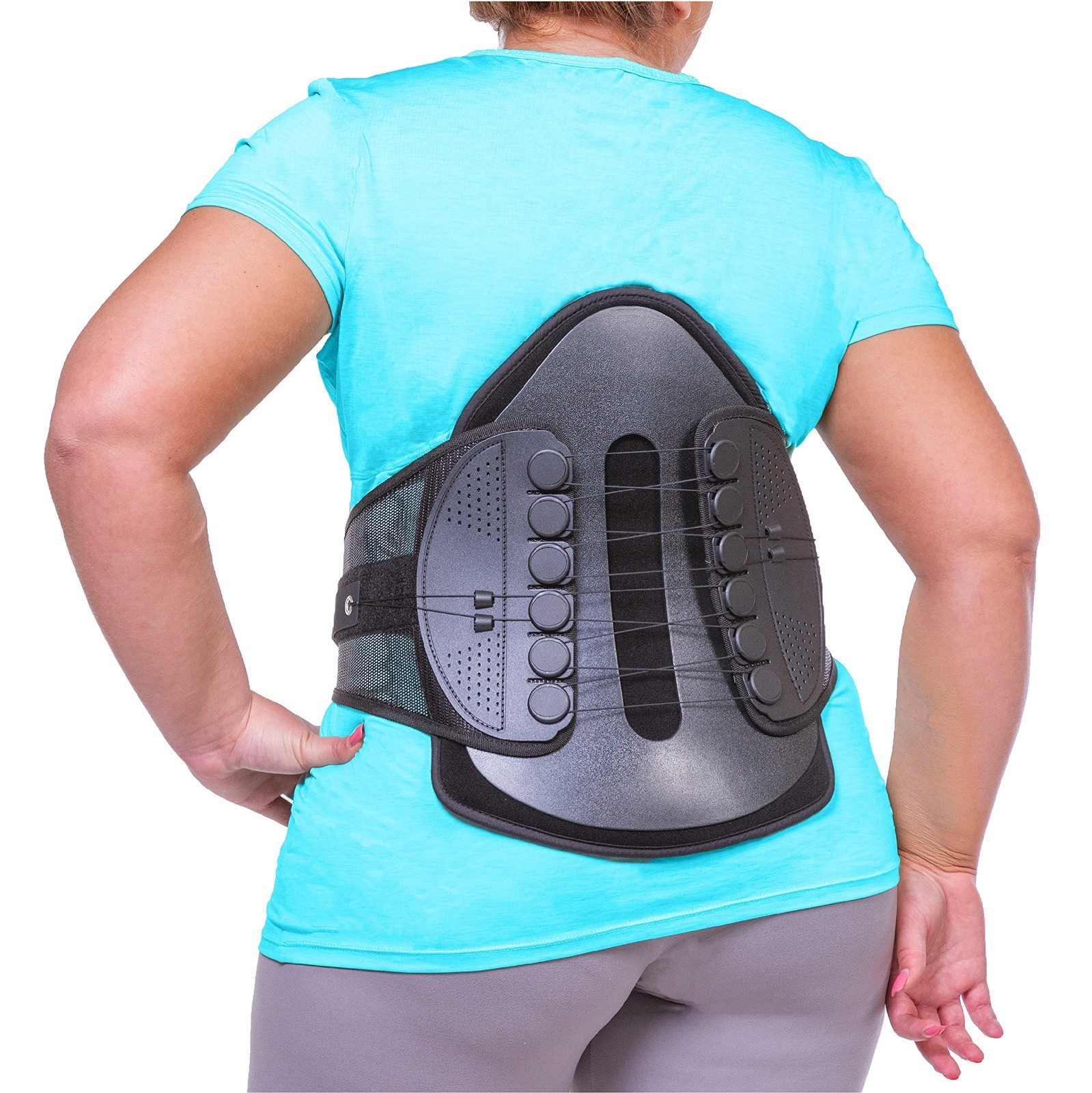Plus Size Lumbar Support Belt – XXXL Decompression Brace for Back Pain Relief, S