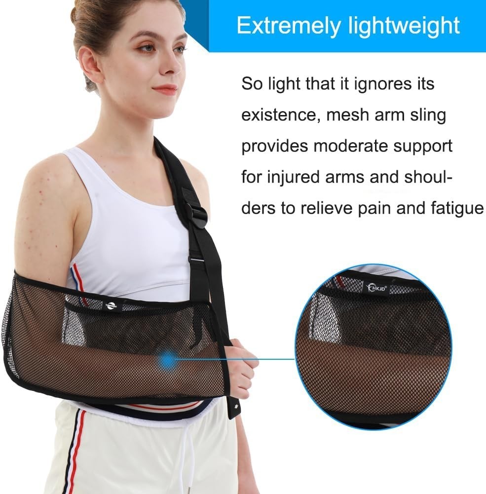 2-in-1 Adjustable Shoulder Sling – Ideal for Shower & Pain Relief, Unisex Design