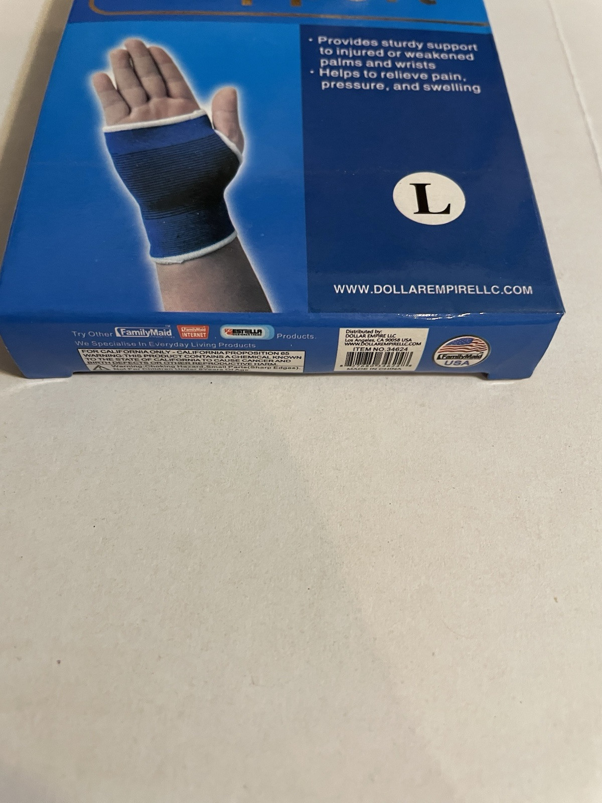 Family Maid Everyday Living – Palm Support Brace- Elastic Palm/wrist Pain Relief