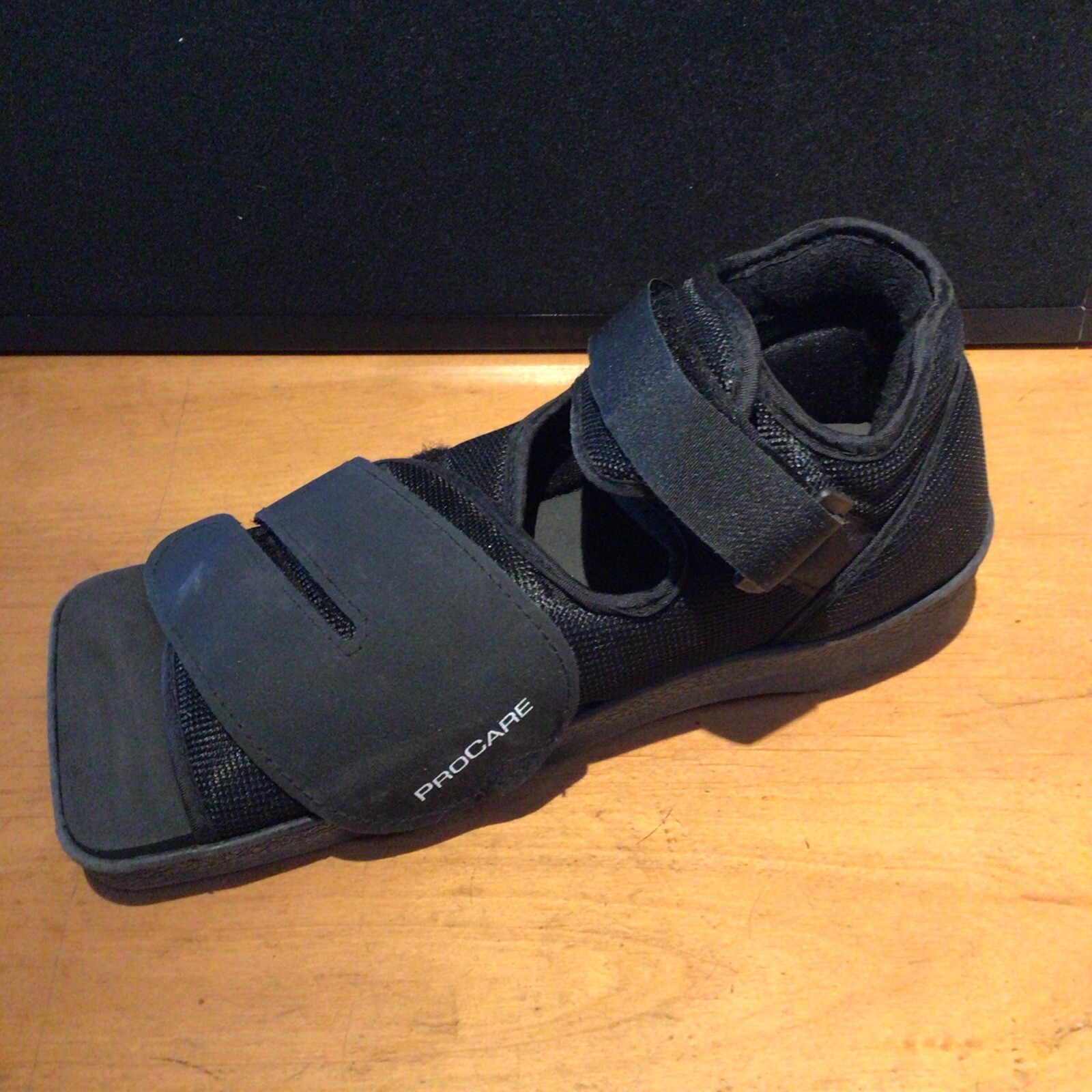 ProCare Surgery Post-Op Shoe Medium LT / RT Broken Foot Squared Toe Black