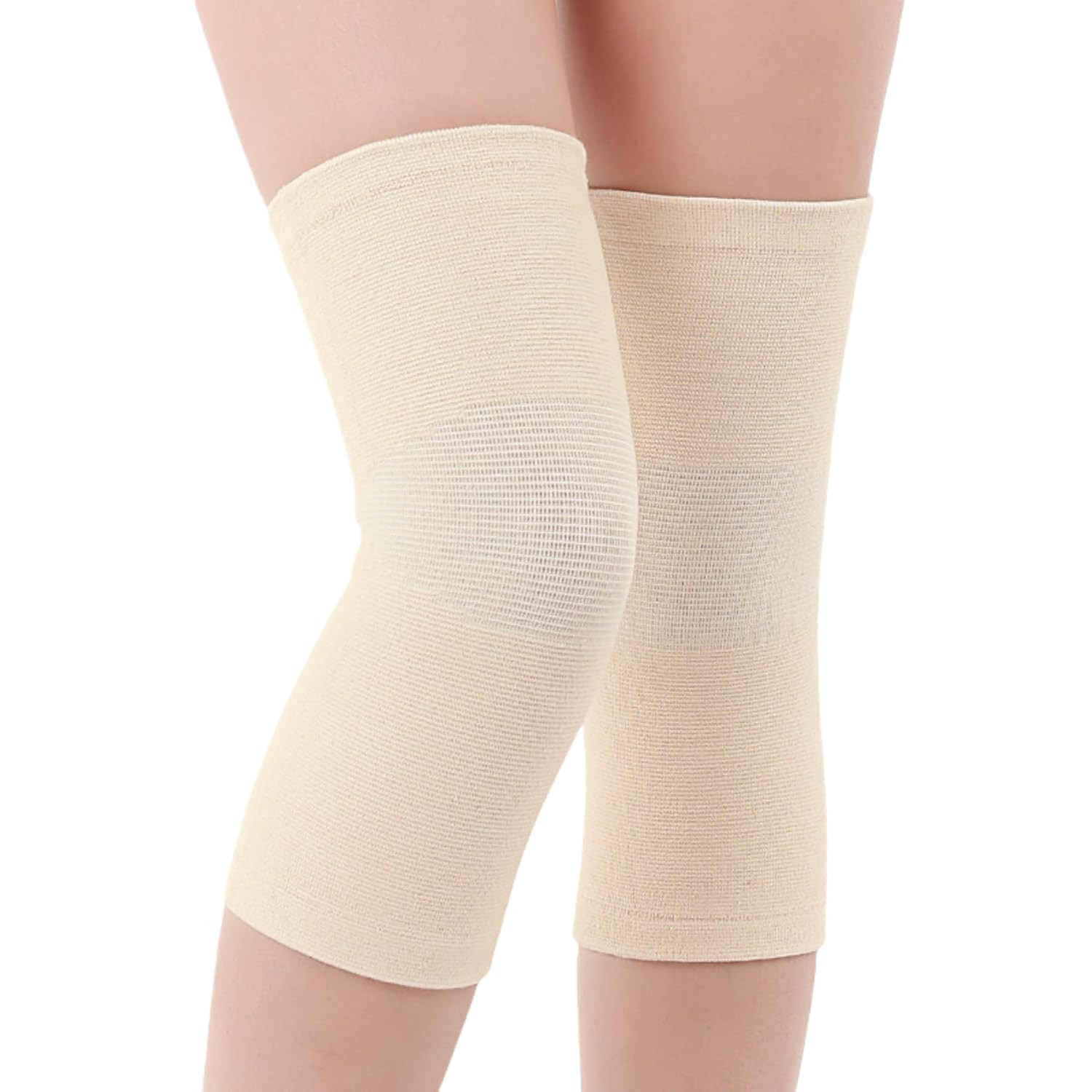 1 Pair Cotton Knee Compression Sleeves Knee Support for Joint Pain Arthritis Pai