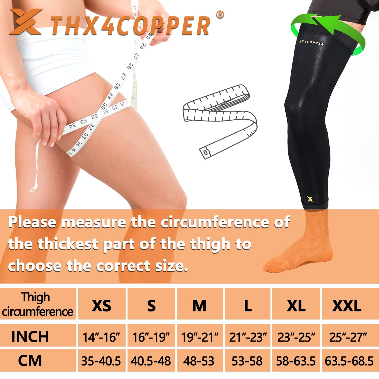 Compression Full Leg SleevesPair