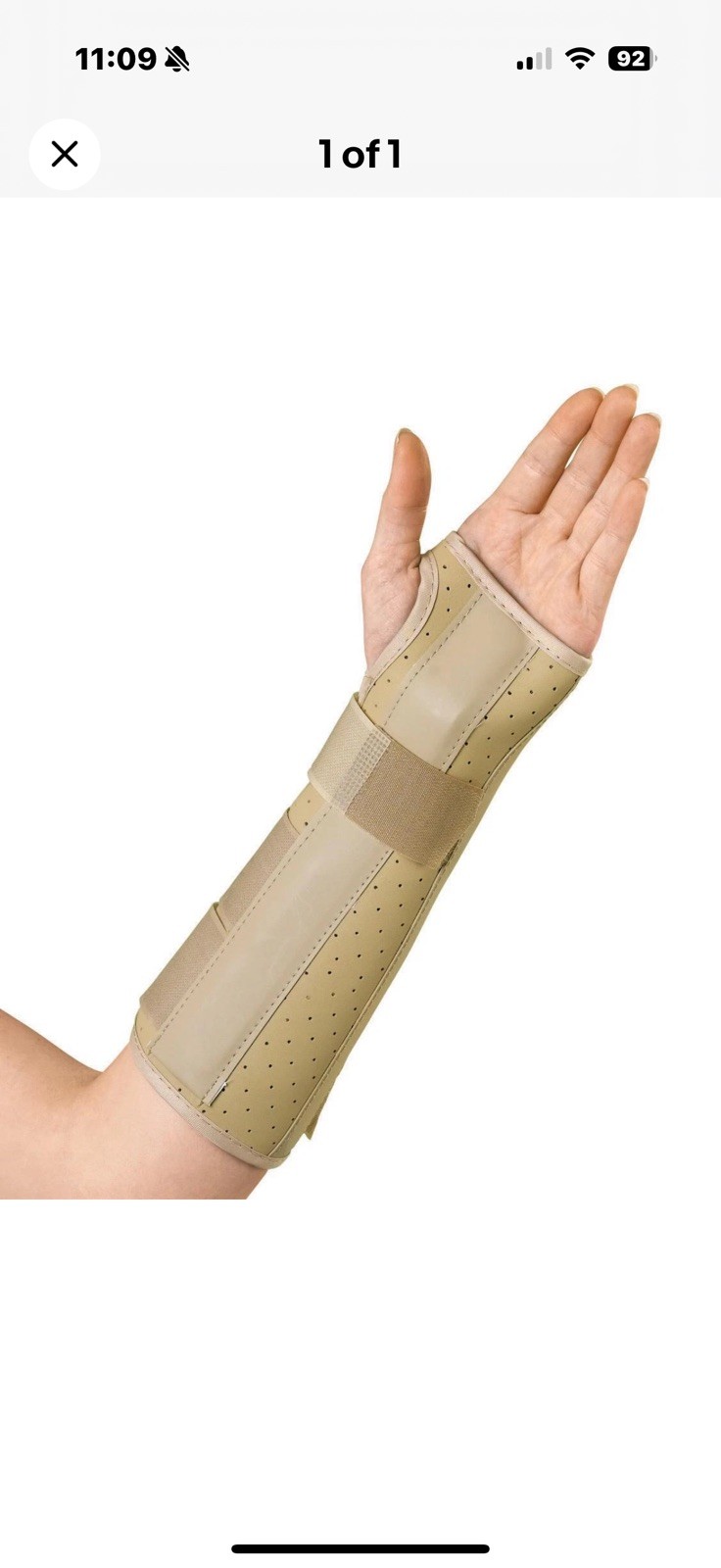 Ezy Wrap Wrist Support 6” Left Hand Size Small New-Carpal tunnel