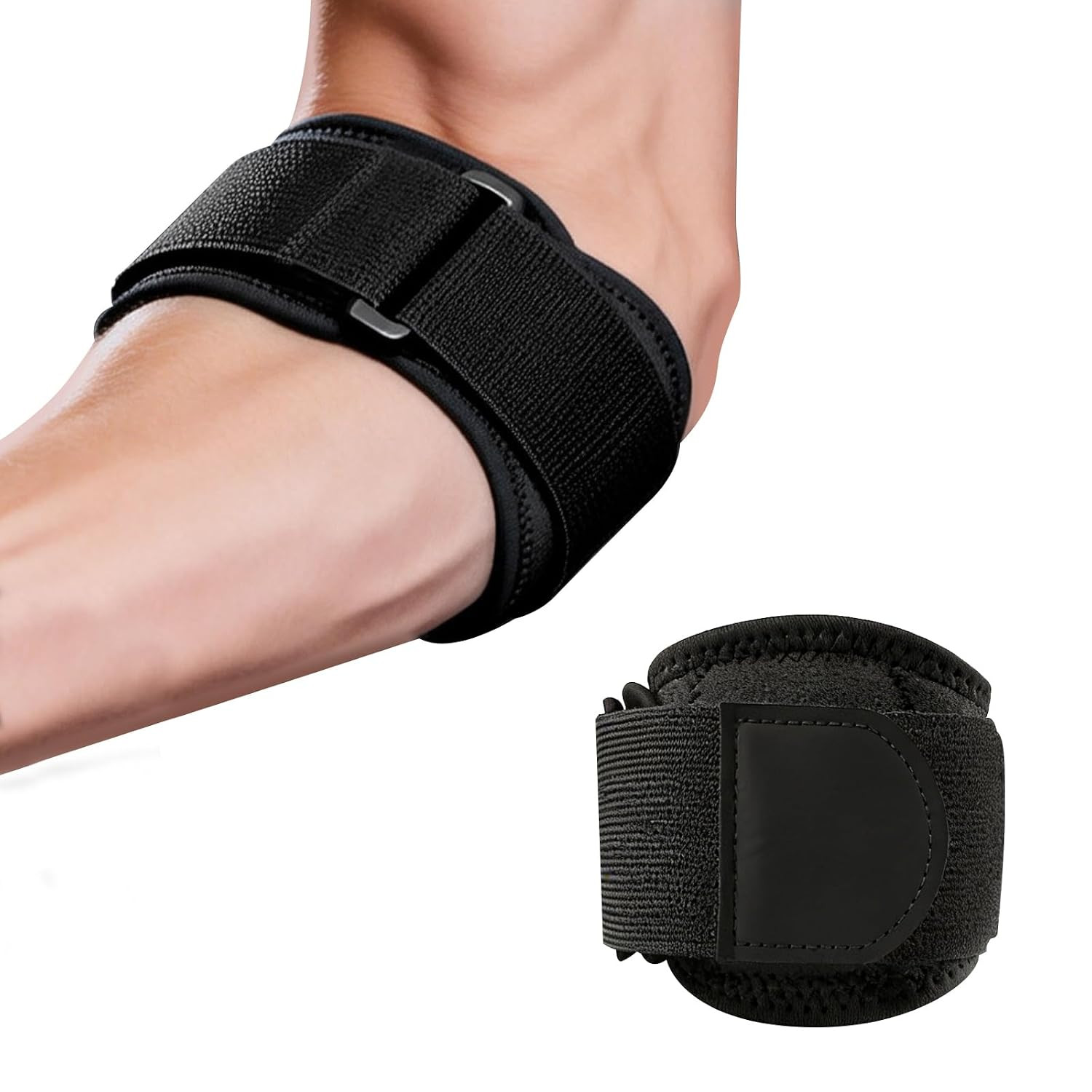 Double Wrap Elbow Brace for Men and Women, Elbow Support Arm Strap for Tendoniti