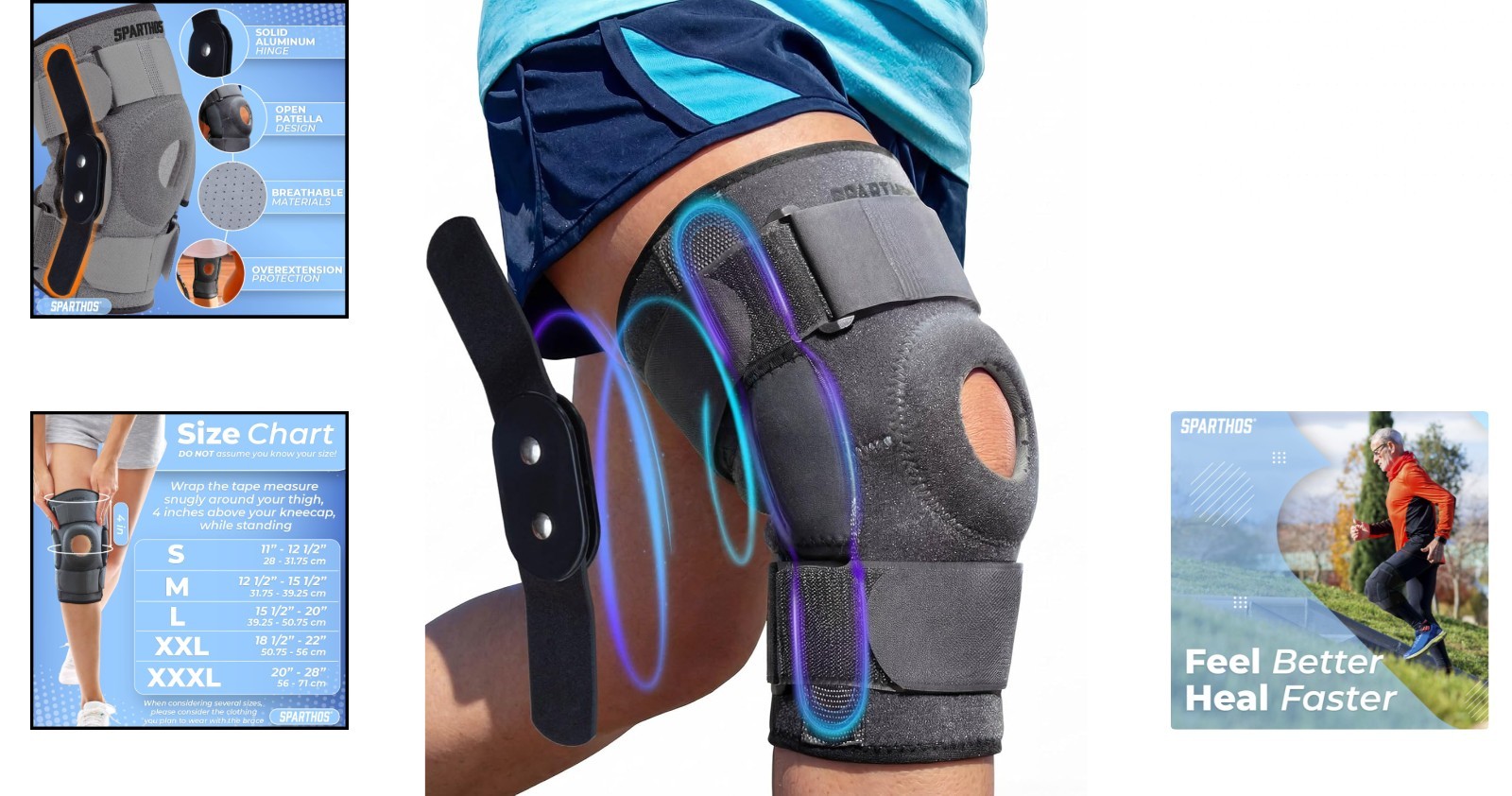 Hinged Knee Brace – Relieves ACL, MCL, Meniscus Tear, Arthritis, Tendon Pain …