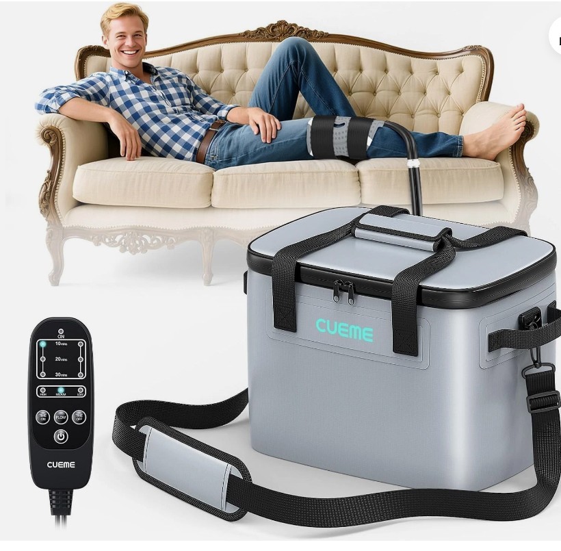 CUEME Cold Therapy Machine with Prgrmmble Timer, Ice Machine for Post Op Surgery