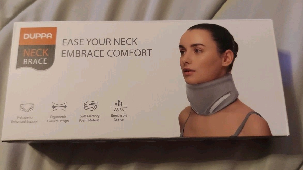 DUPPA Neck Brace Soft Memory Foam, Breathable & Ergonomic Design