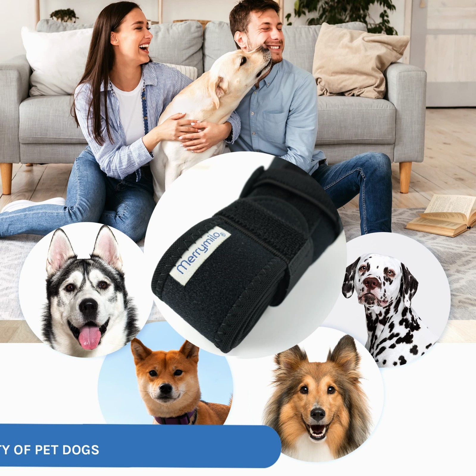 Adjustable Dog Knee Brace for Torn ACL & CCL Support – Arthritis Pain Relief, Du