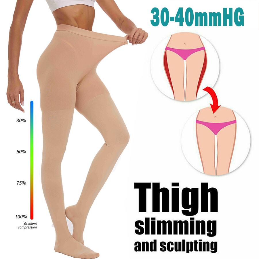 Pantimedias de Compresión Mujer Hombre 30-40mmHg Edema de Pierna Varicosa Médica