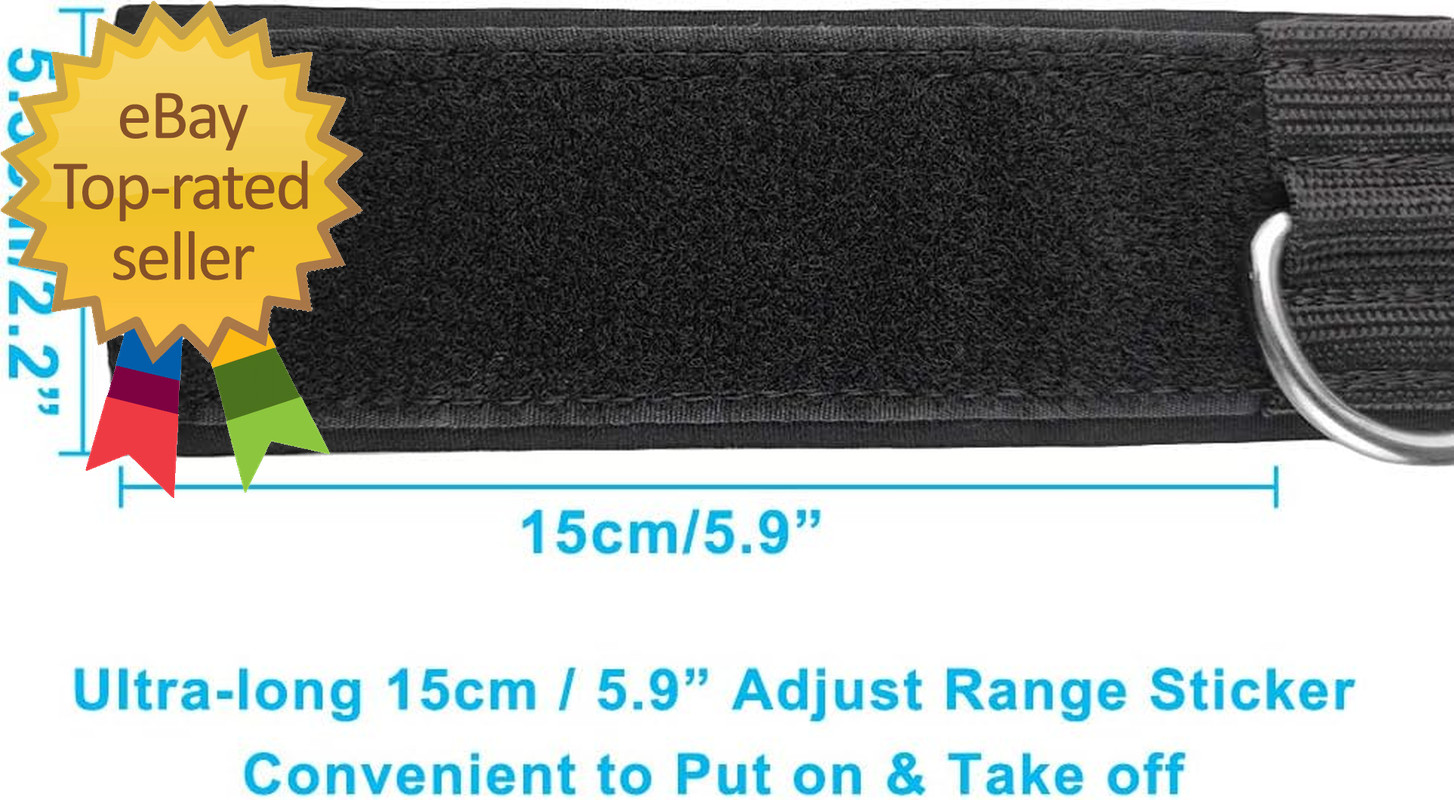 Padded Ankle Cable Straps for Cable Machine – Ankle Cuffs of Glute Leg Kickback