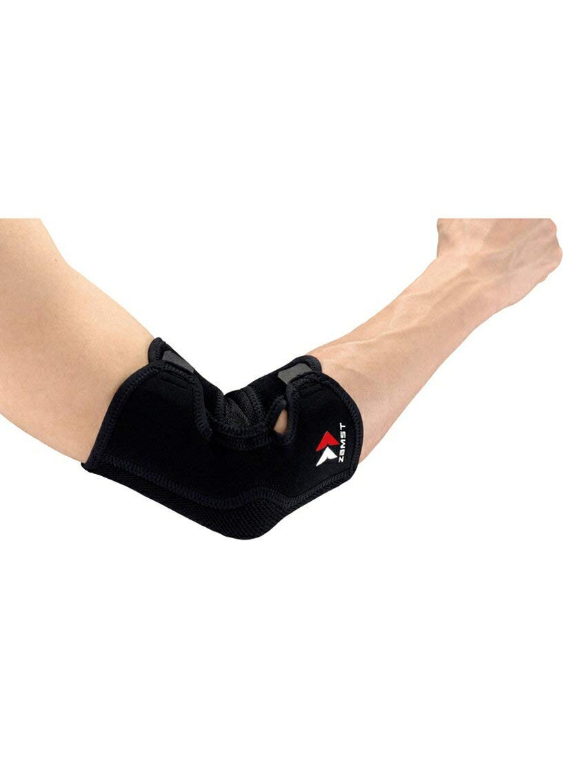 ZAMST Elbow Sleeve Soft Support, Black, Size M