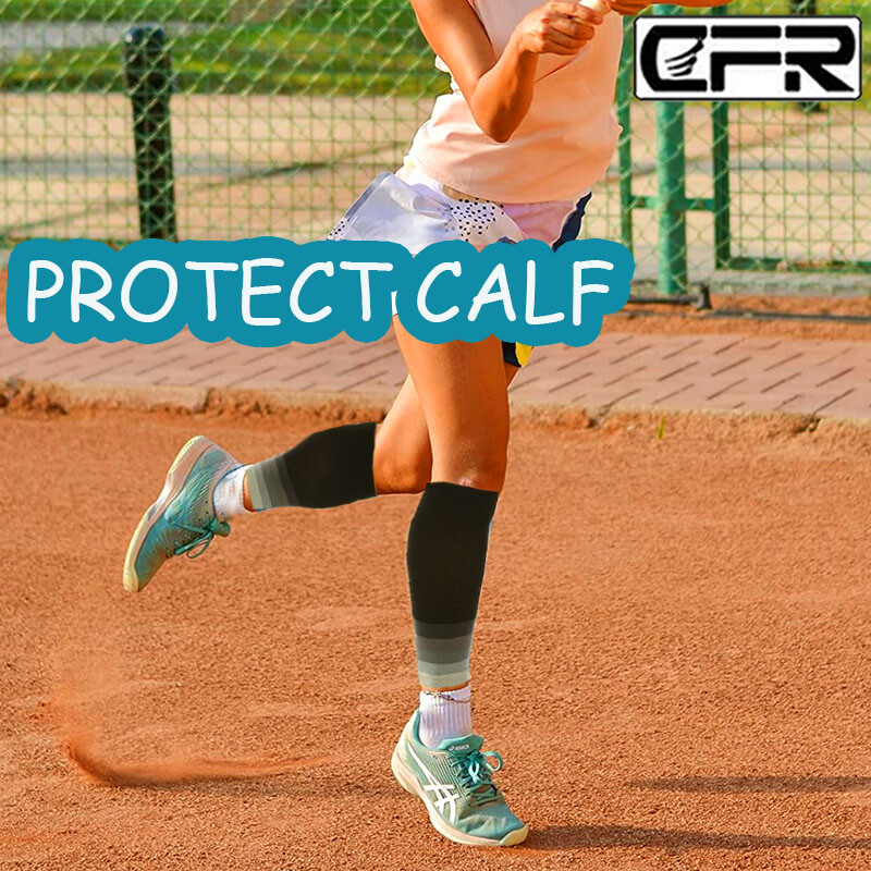 Pair Men Women Compression Socks Calf Sleeve Leg Support Brace 15-20mmHg Running