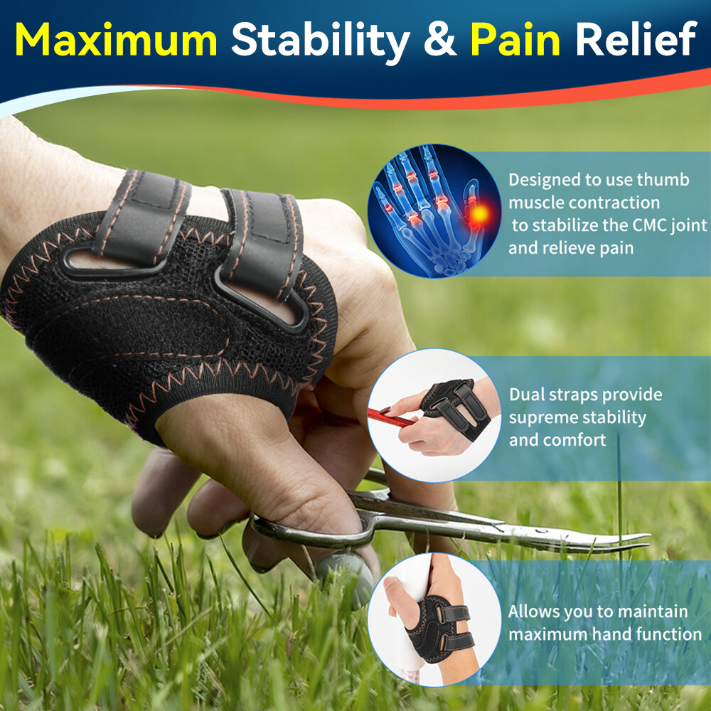 CMC Thumb Wrist Brace Support Fortemotus Spica Splint Arthritis Pain Relief