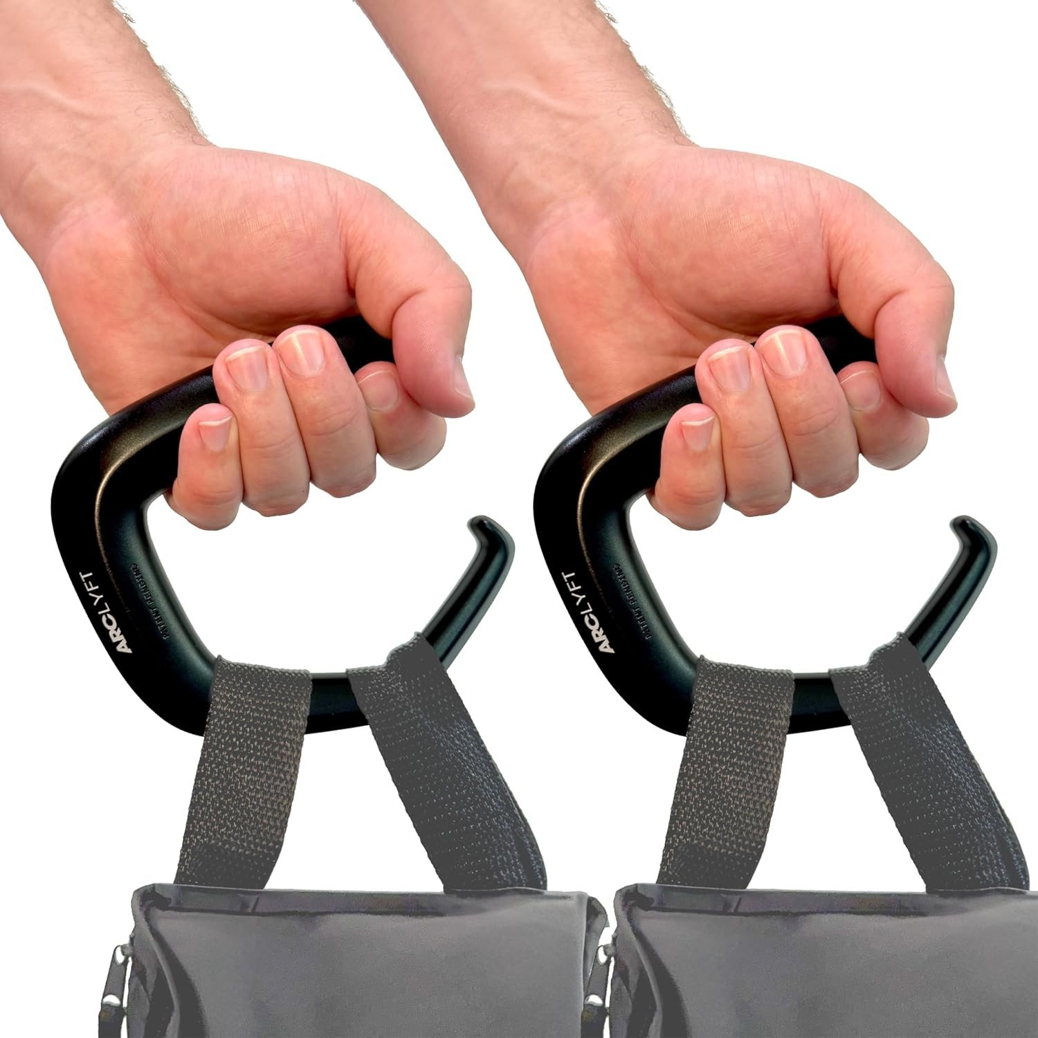 Grocery Bag Carrier 2 Pack – Invented by Board Certified Orthotist – Ergonomi…