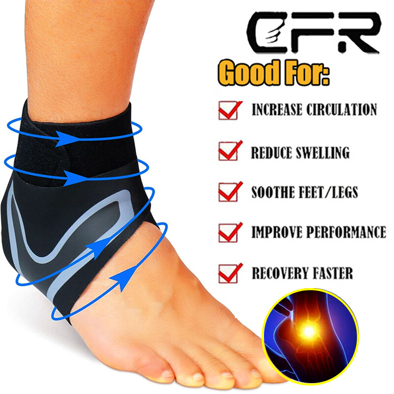 Ankle Support Brace Compression Sleeve Plantar Fasciitis Pain Relief Foot Wrap B