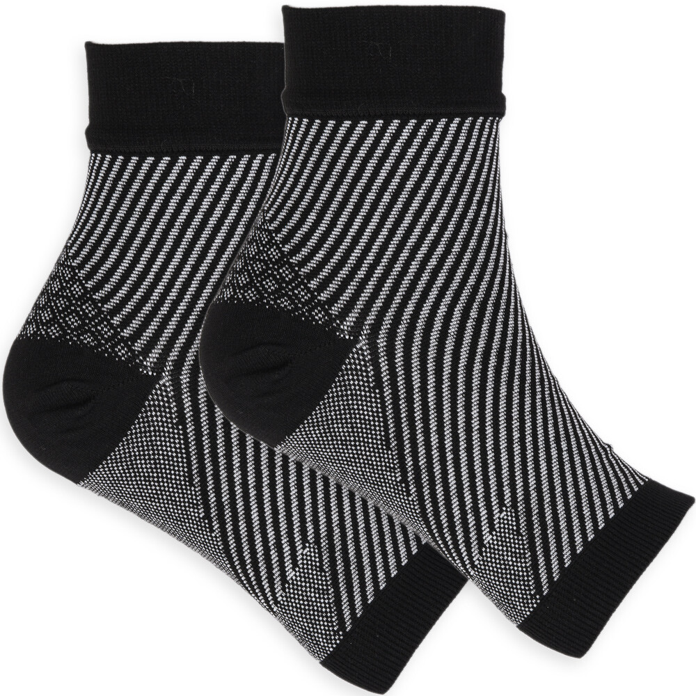 2 Pairs, XL Size, Compression Socks Foot Sleeves for Sport Arthritis Pain Relief