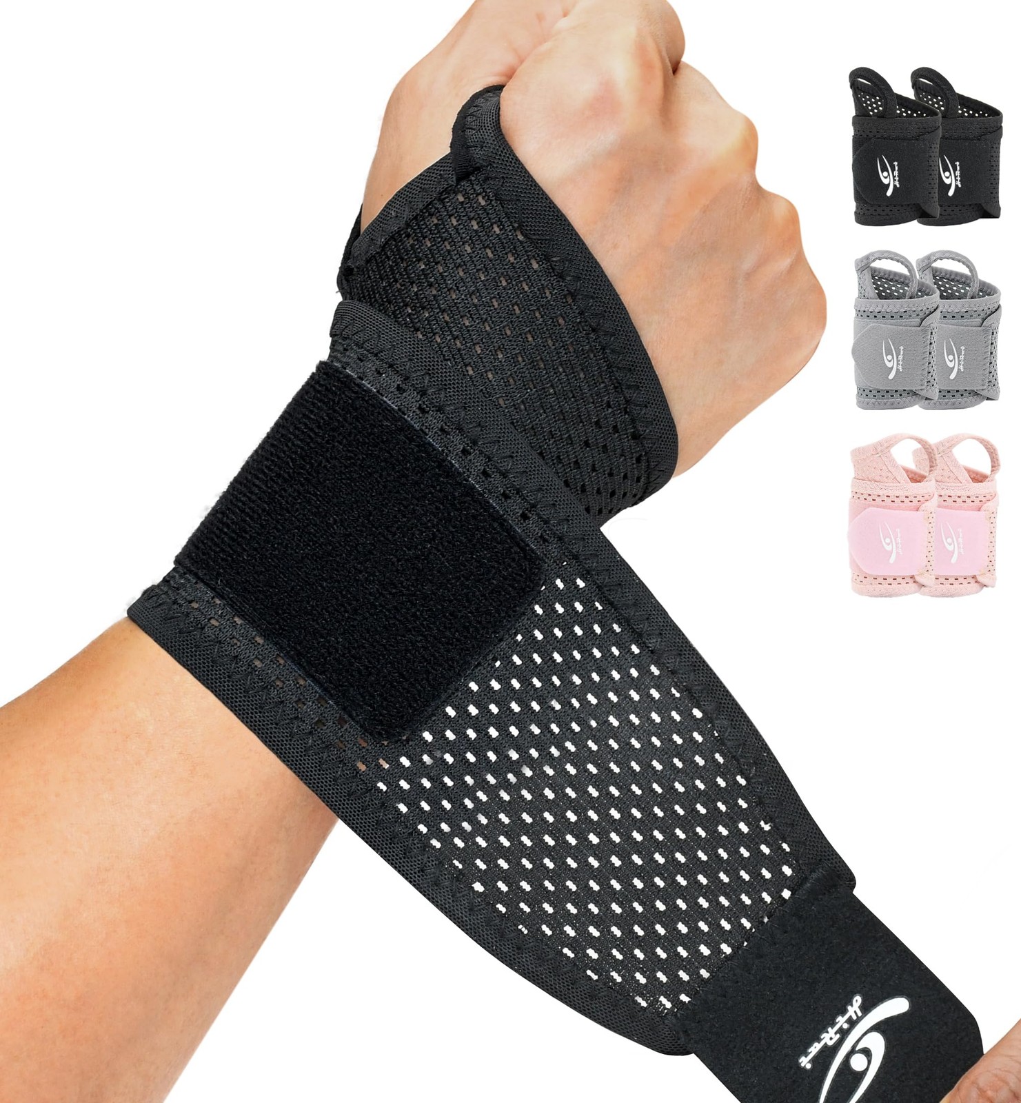 2-Pack Ultra-Thin Mesh Wrist Wraps – Breathable Adjustable Wrist Support for …