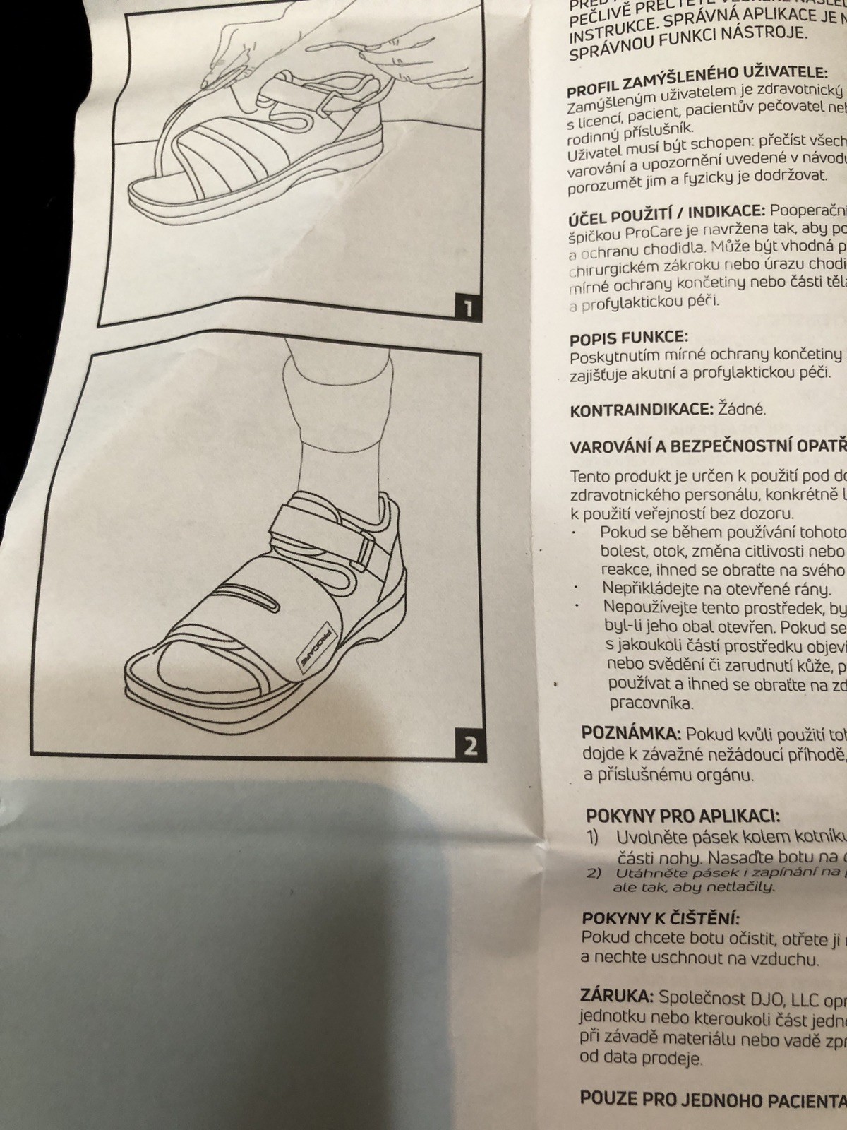 ProCare Squared Toe Post-Op Shoe Medical Walking Shoe For Post-Op Surgery Size L