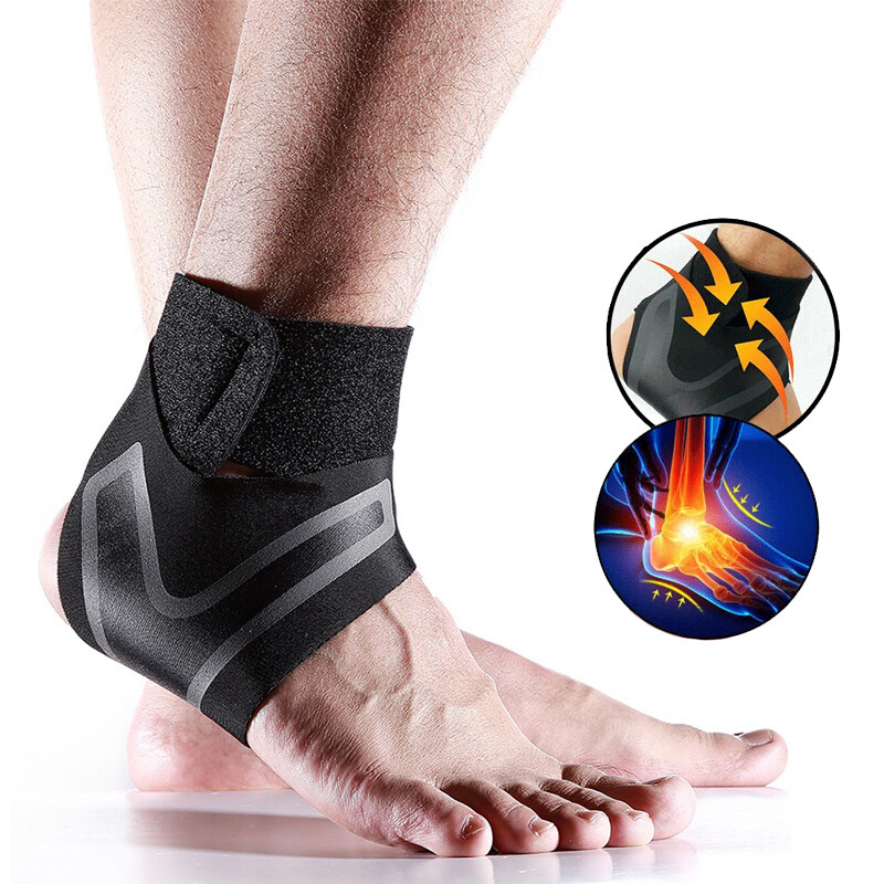 Ankle Support Compression Ankle Brace Elastic Sprain Strap Plantar Fasciitis Gym