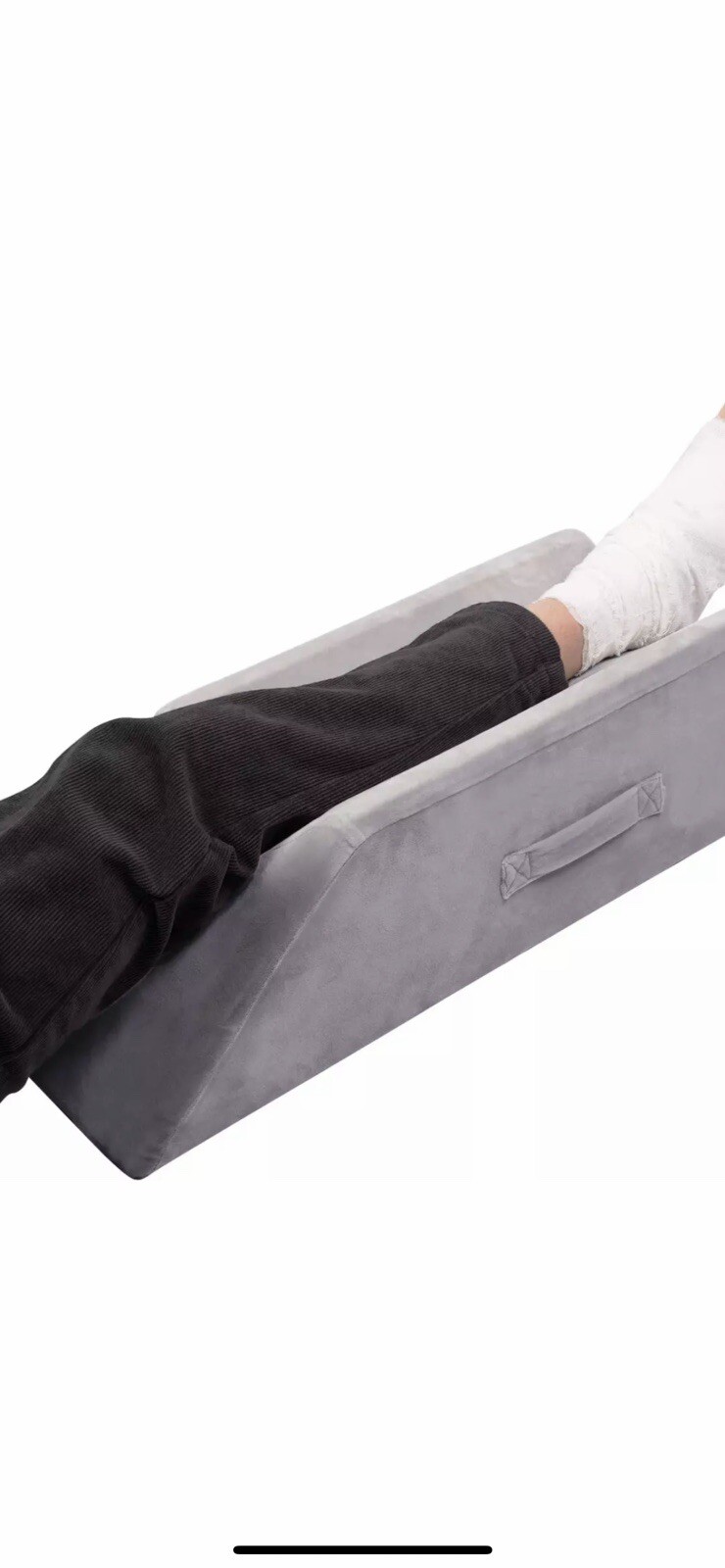 Velvet Leg Pillows for Leg Knee Ankle Surgery Recovery, Leg Elevation Pillow for