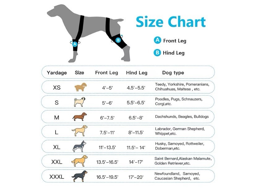Knee Brace for Dogs ACL with Side Stabilizers,Knee Cap Dislocation, Arthritis XL