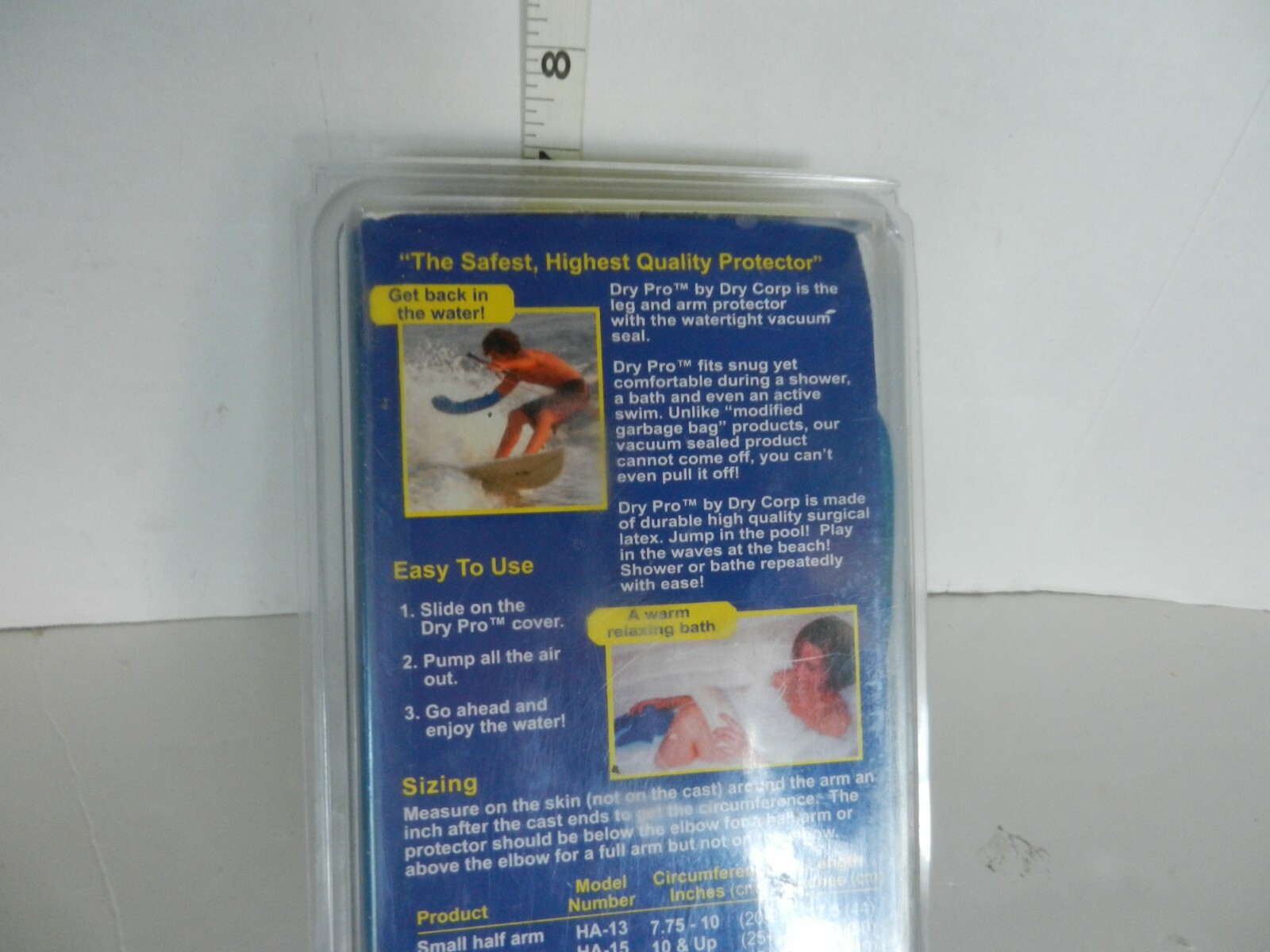 NEW DryPro Waterproof FA 16 Medium Full Arm Cast Protector, NEW Swim Shower