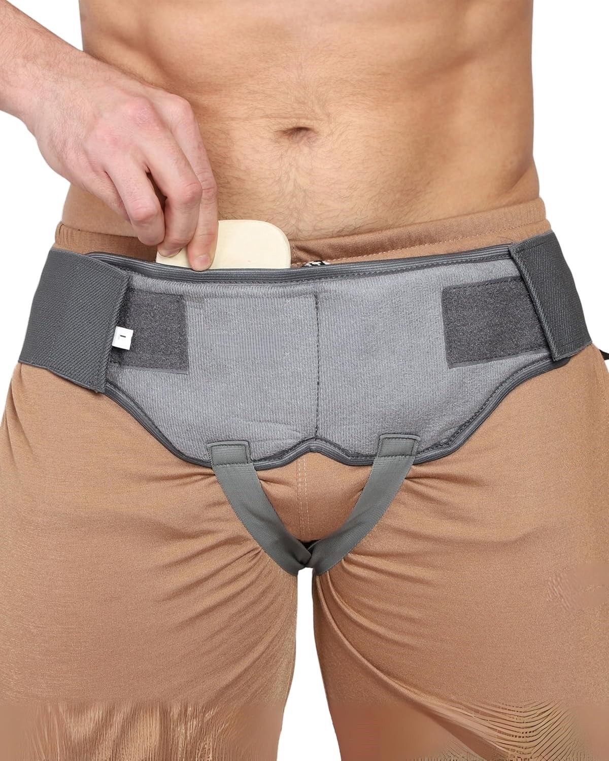 Double Inguinal Groin Hernia Support Belt Truss Brace for Men