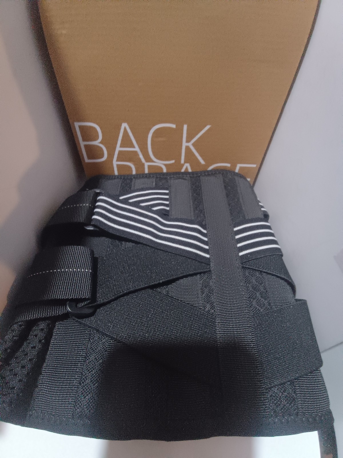 Fitomo Back Brace Hook And Loop Adjustable Open Box New Size Small Free SHIPPING