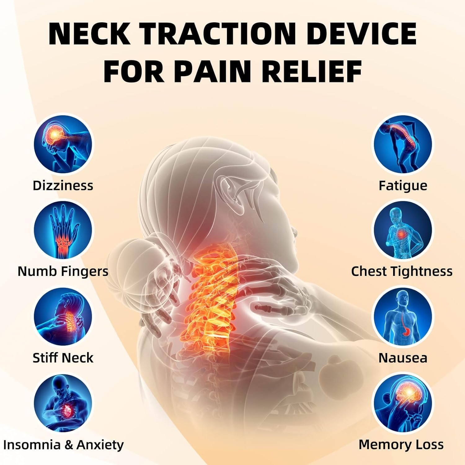 Cervical Neck Traction Device, Home Neck Traction, Upgrade to Electric Dual Mode