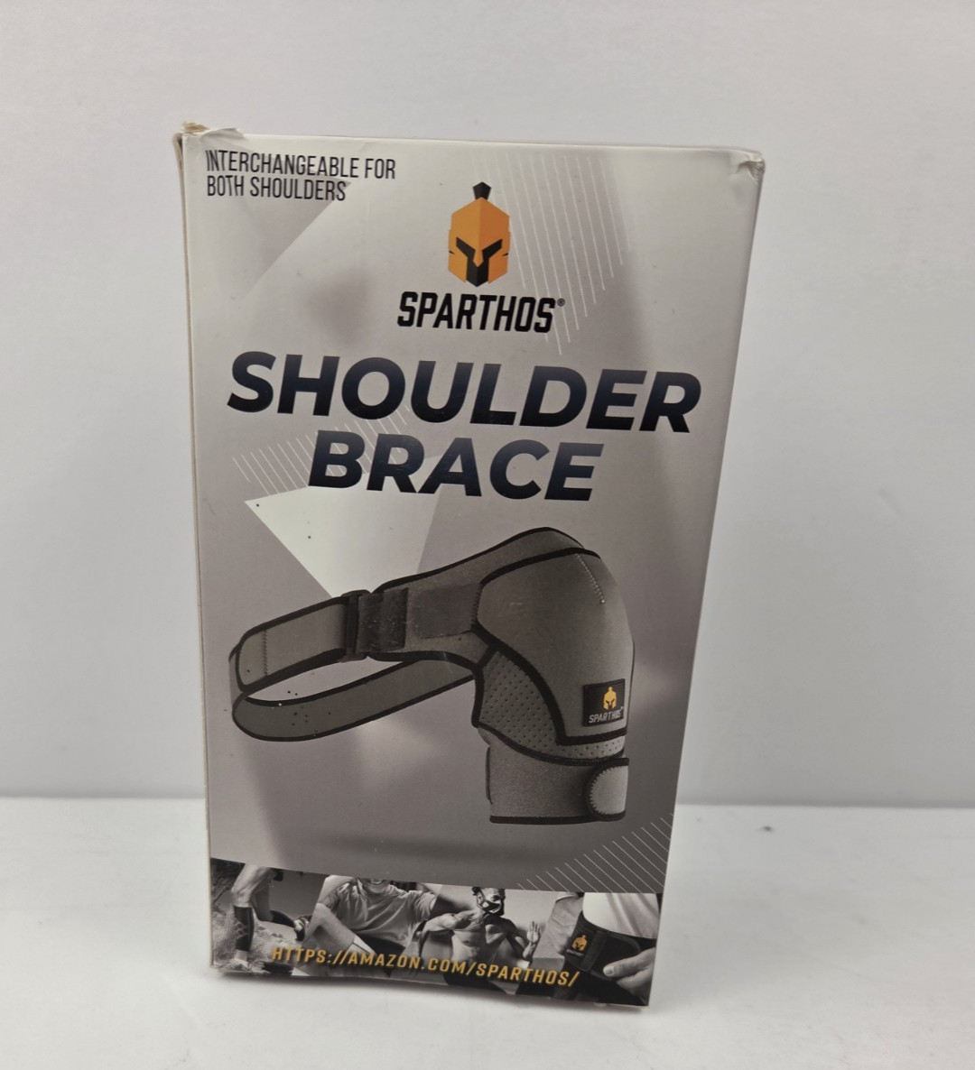 Sparthos Adjustable Shoulder Stabilization Brace One Size Gray/Black SSBSH005