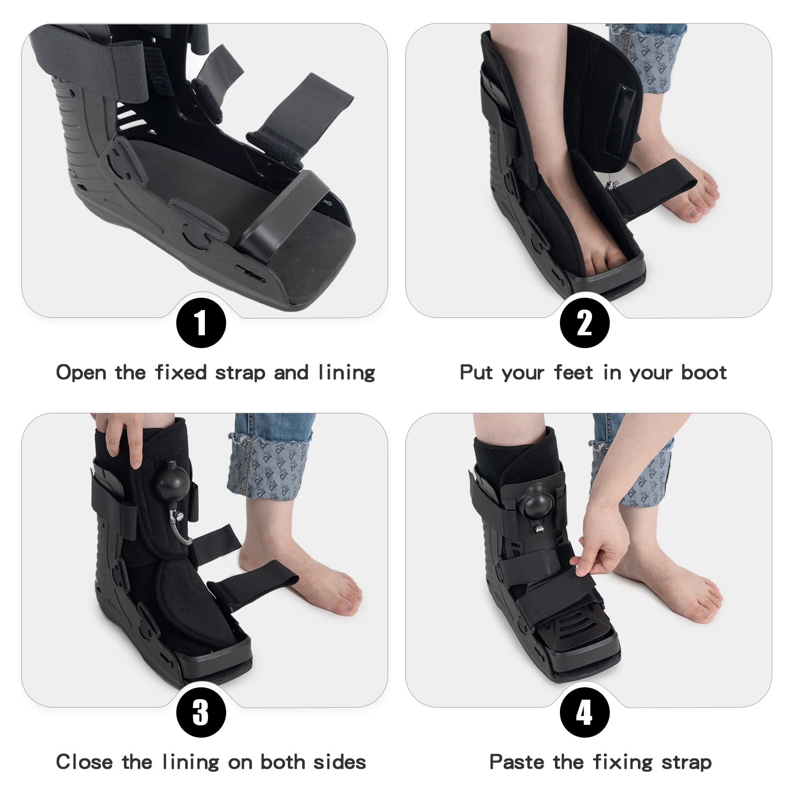 GHORTHOUD Air Cam Walker Fracture Boot Medical Inflatable Walking Boot Orthopaed
