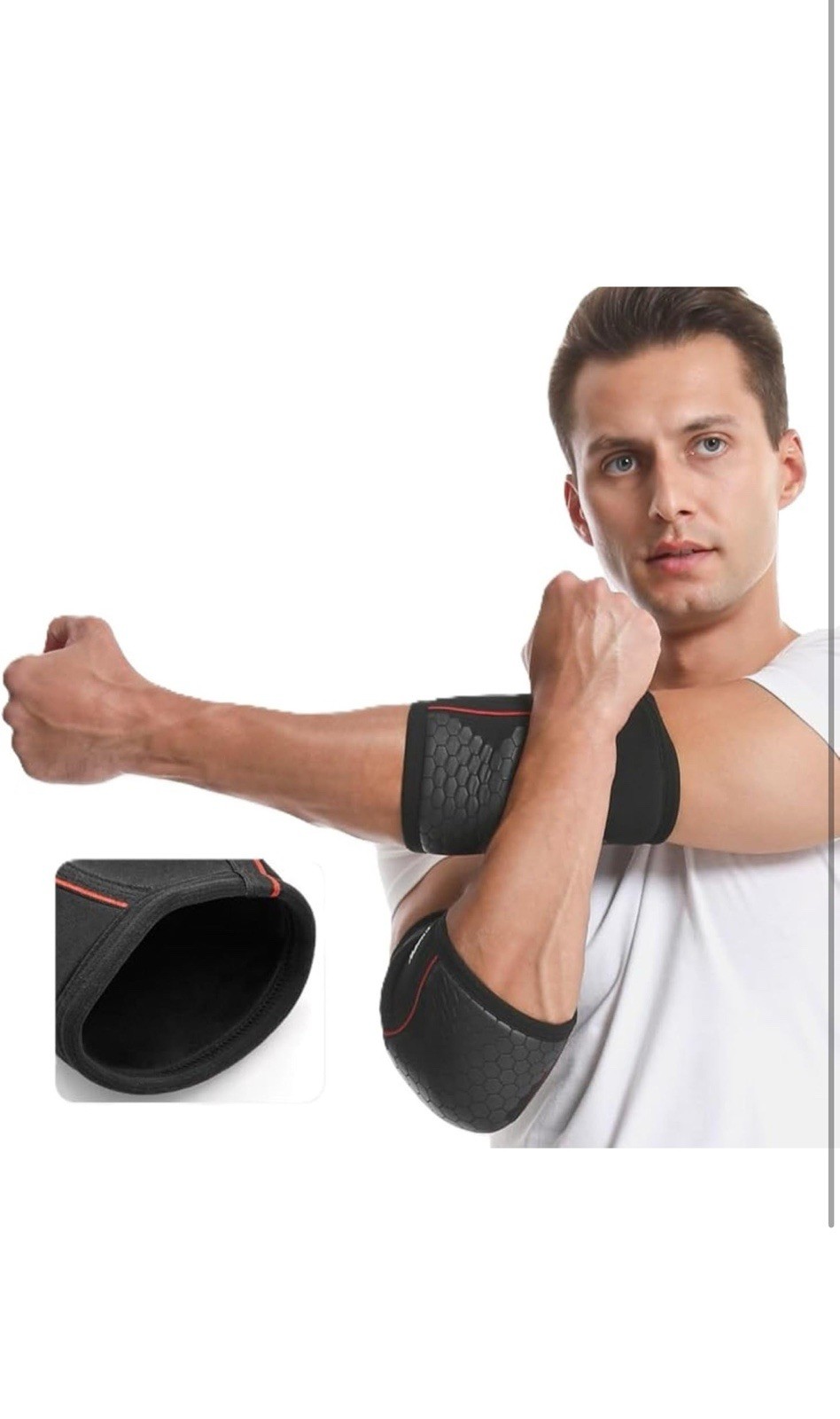 Honeycomb Elbow Brace for Tendonitis and Tennis Elbow Support