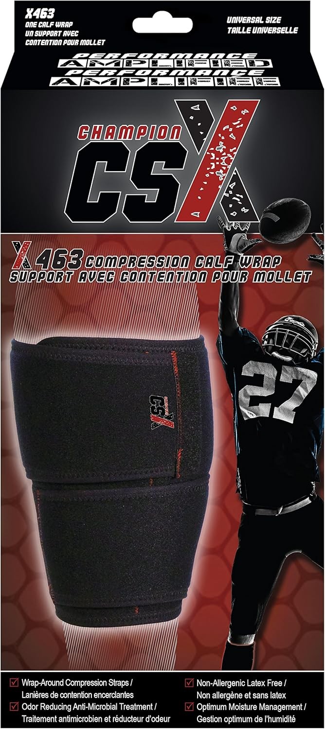 Champion CSX X463 Compression Calf Wrap (Black) One Size