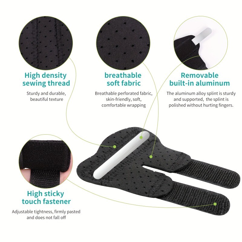 1/5Pcs Adjustable Finger Splint Braces for Thumb Pinky Middle Index Ring Fingers