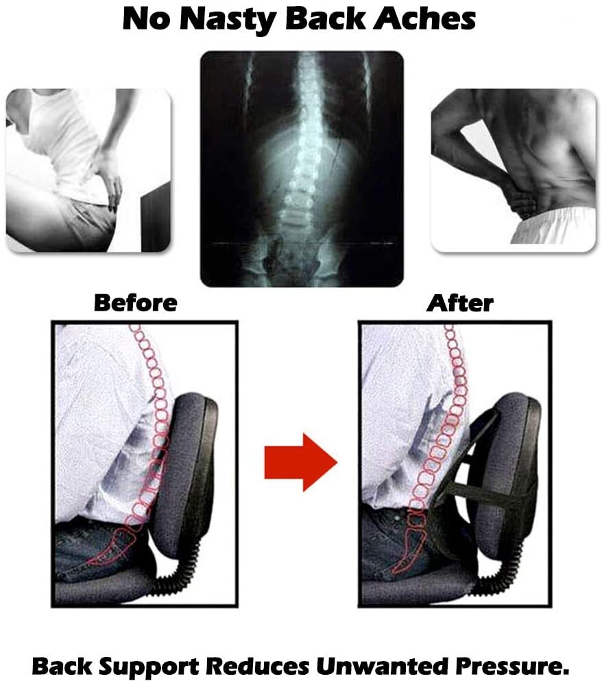 Lumbar Support Pillow, Lumbar Back Support Cushion For Office Chair Car Seat NEW