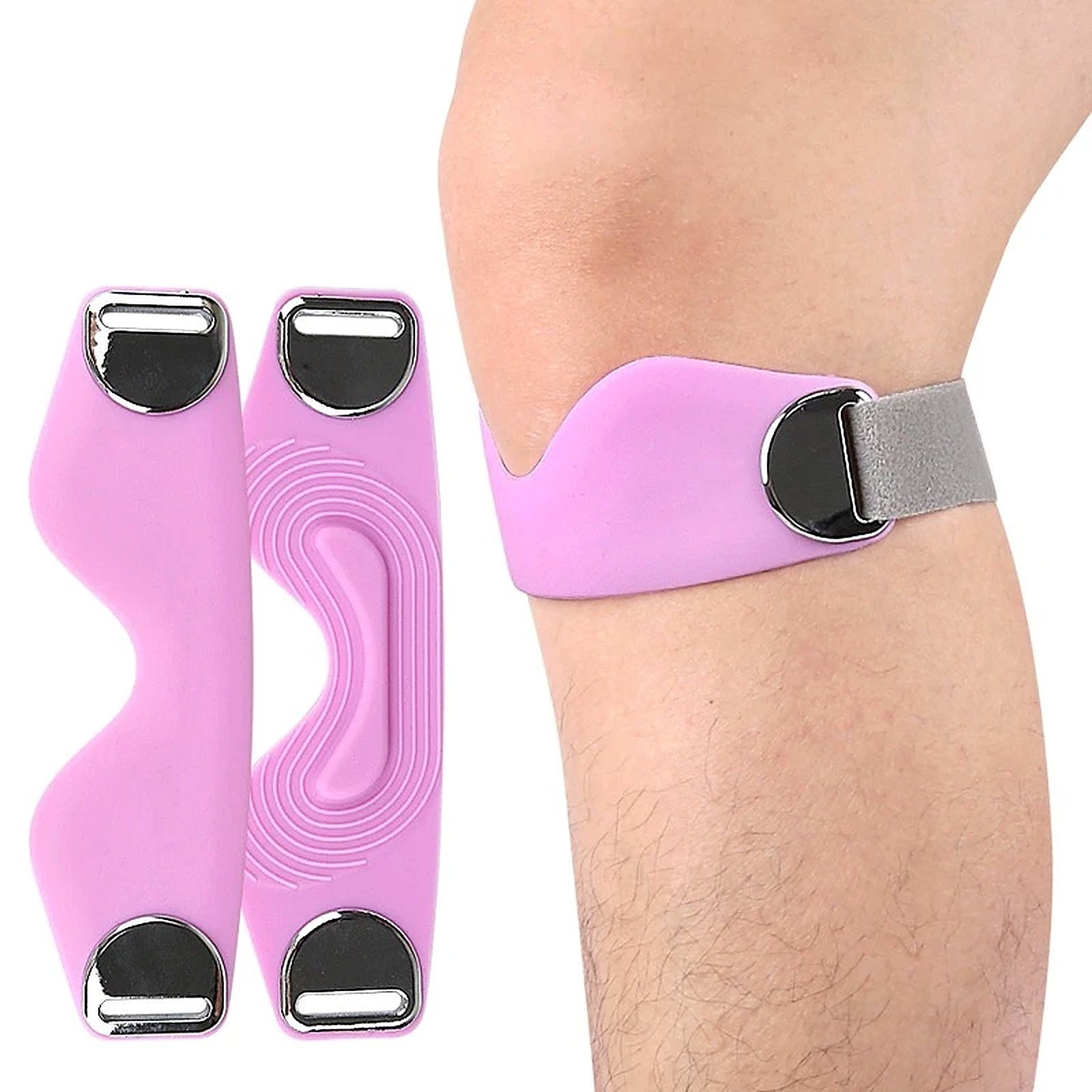 Adjustable Silicone Patella Strap Knee Support Brace Patellar Tendon Pain Relief