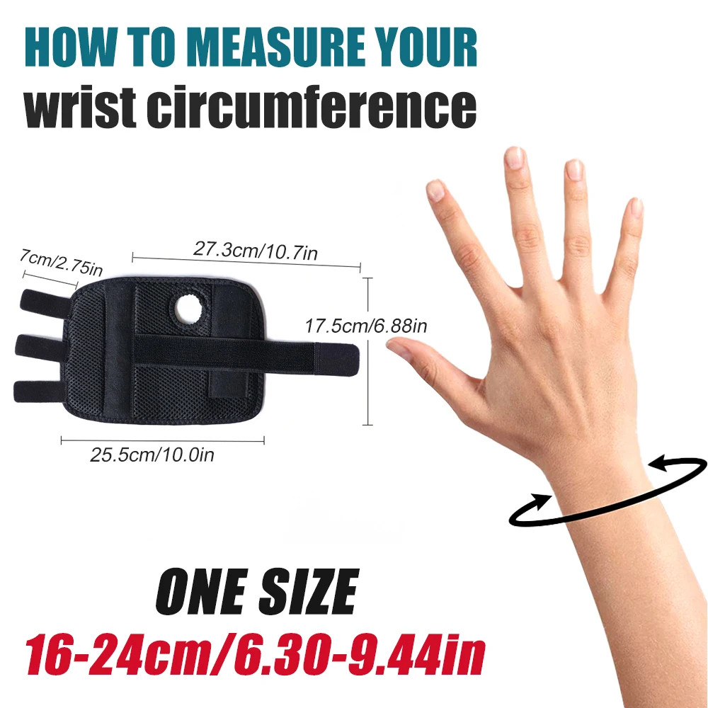 2Pcs Wrist Support Brace Compression Splint Night Sleep Joint Pain Relief Band