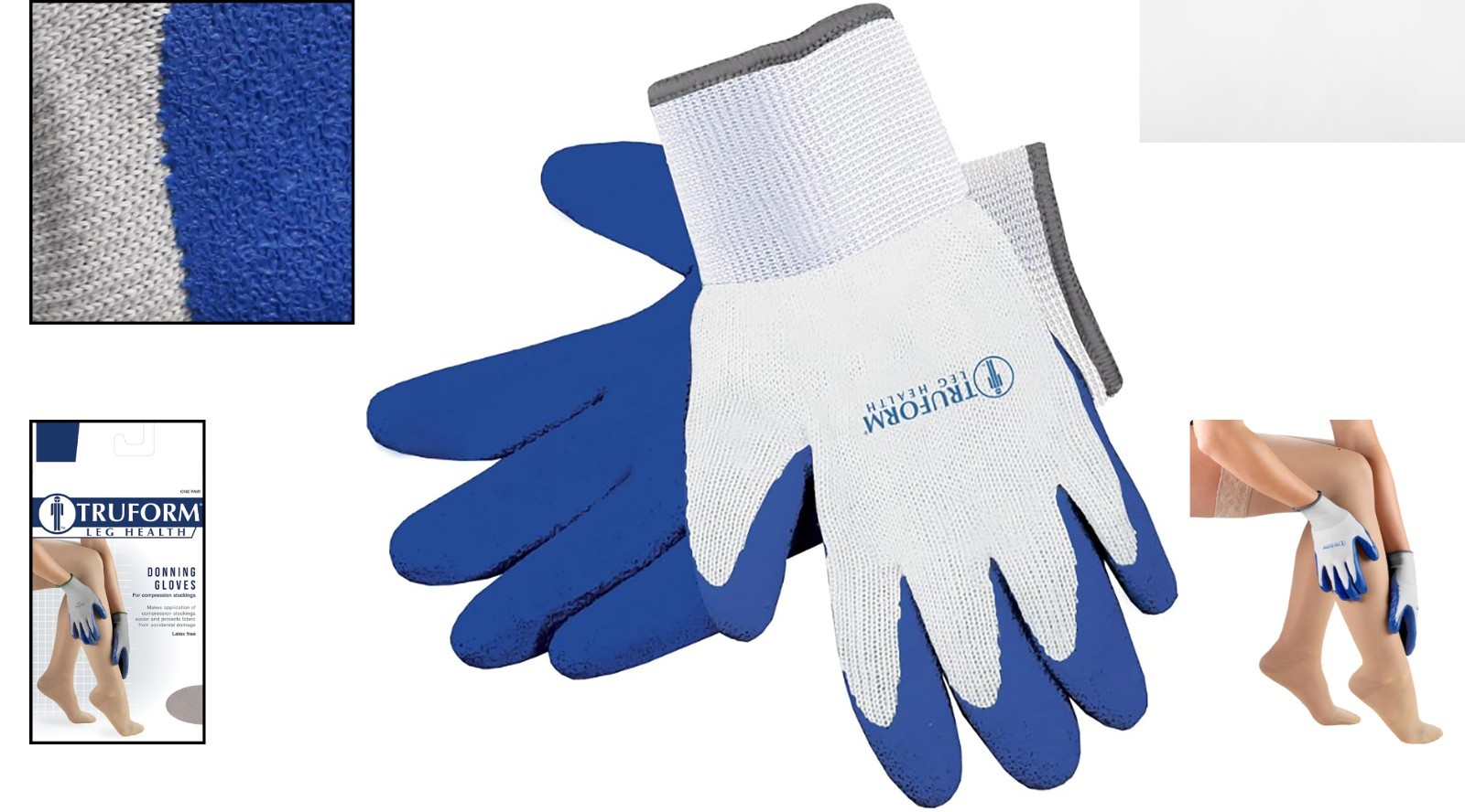 Latex-Free Donning Gloves for Easy Compression Stocking Application – X-Large