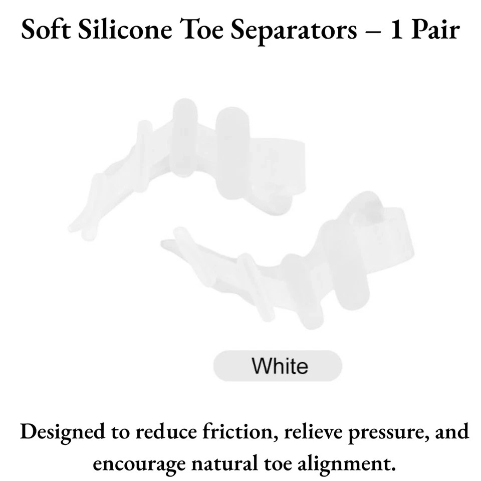 1 Pair Silicone Gel Toe Separators Straighteners Bunion Hammer Toe Correctors
