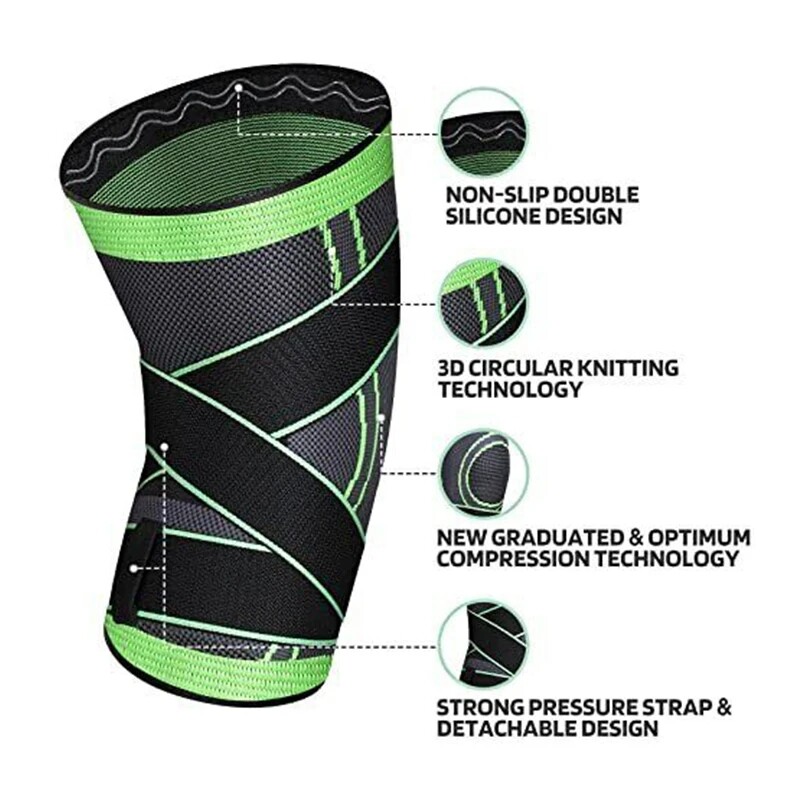 1x/2x Circa Knee Savers Sleeve Compression Tendon Brace Arthritis Pain Relief UR