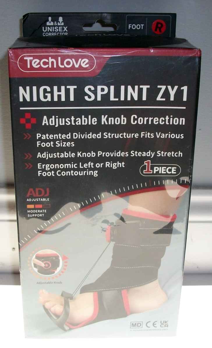 Tech Love Night Splint – Right Foot – New In Box