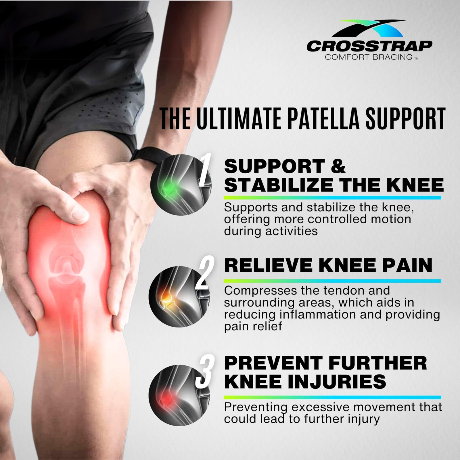 Stabilizing Patella Knee Strap | Patella Tendon Brace for Running, Cycling, H…