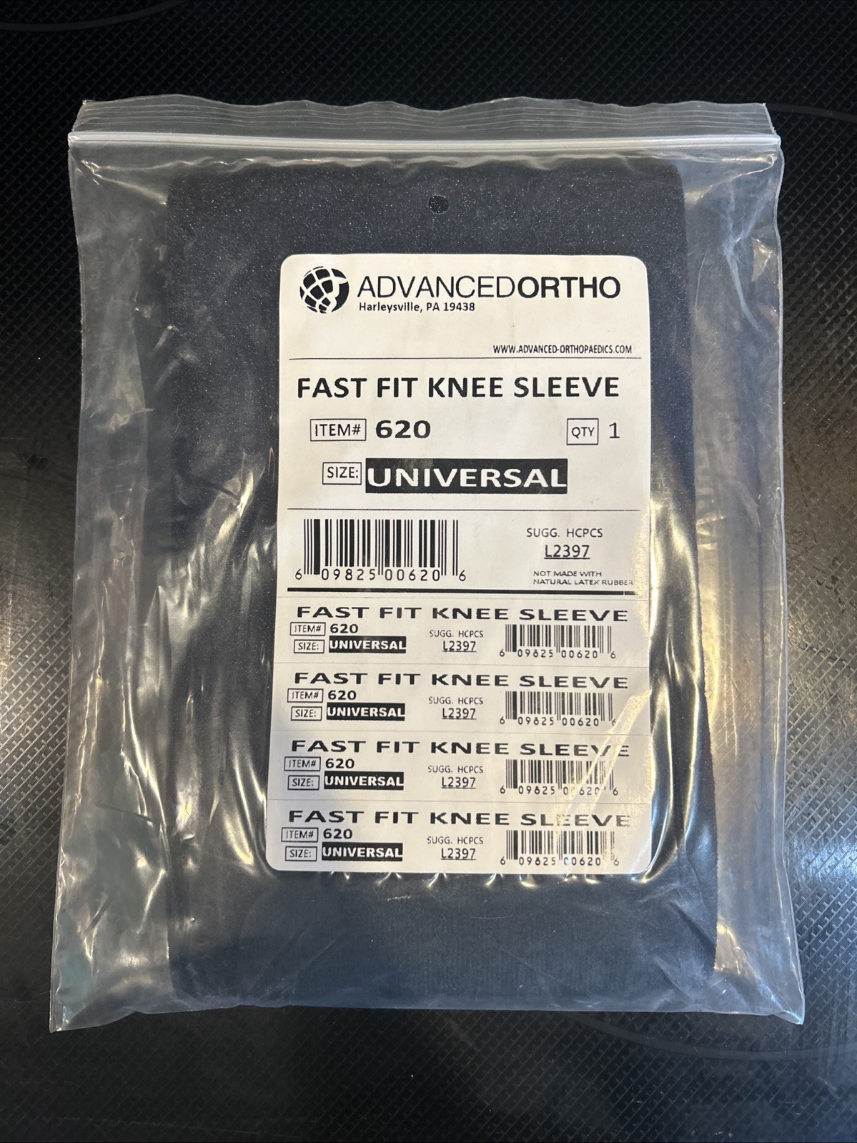 Replacement Advanced Ortho Fast Fit Knee Sleeve 620 Universal One Size Fits All