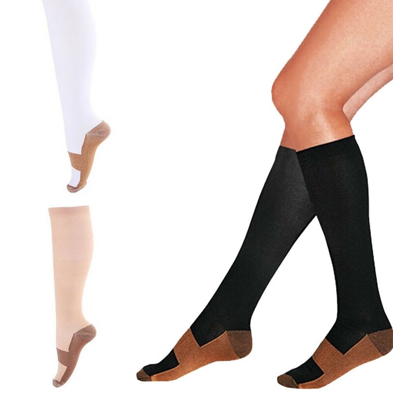 Copper Compression Socks Everyday Use for Diabetic Socks, Reduce Swelling & Pain