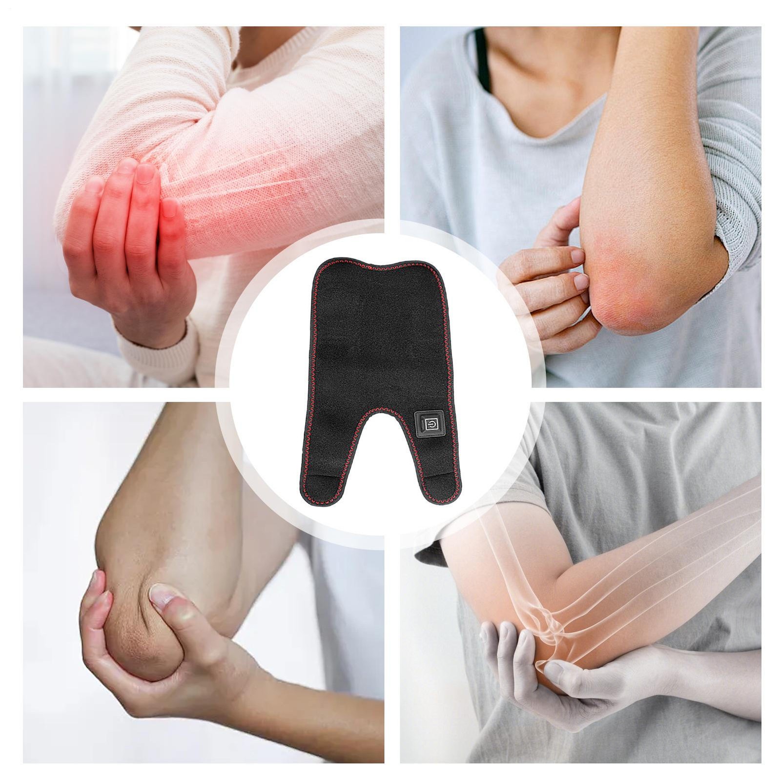Heated Elbow Brace Fast Heating Body Wrap Heated Brace USB 3 Heat Levels dutiful