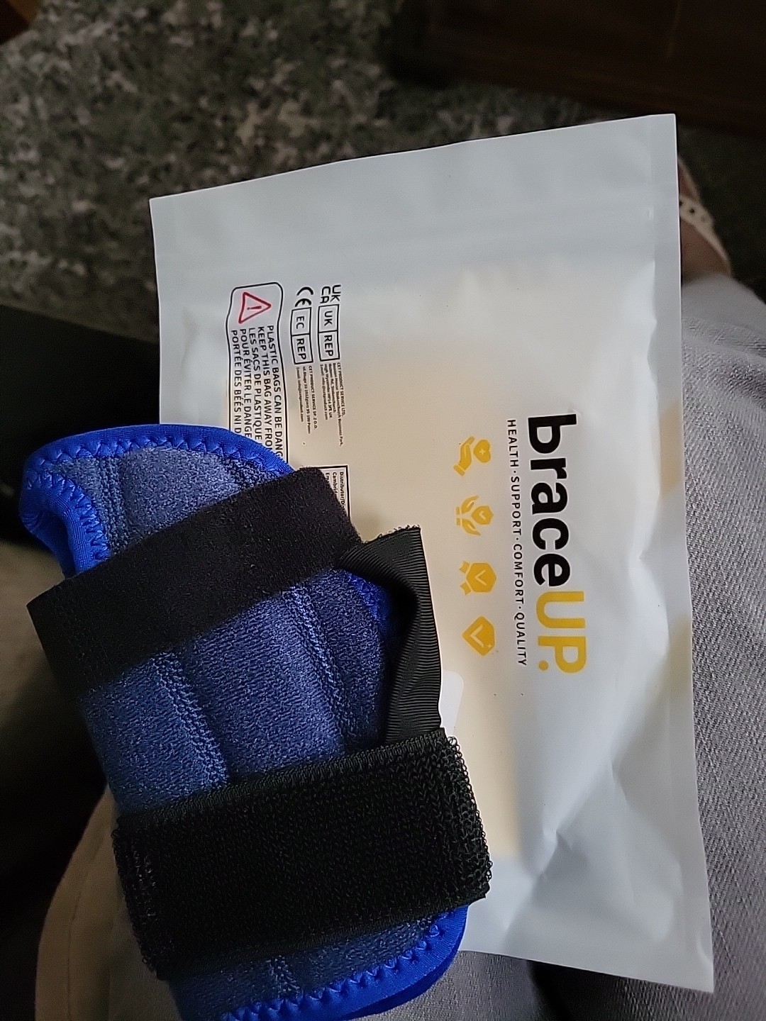 “Brace Up” Kids Left Hand Stabilization Support Brace One Sz Fits All