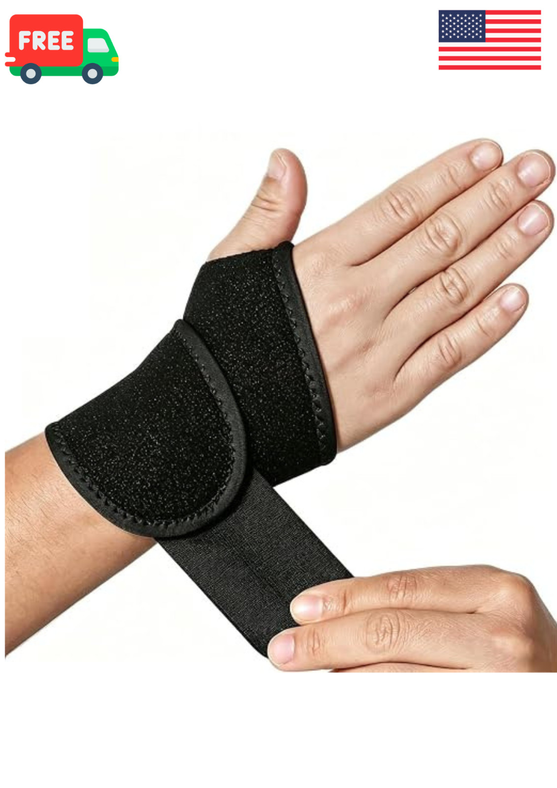 2 Pack Wrist Brace Wraps – Carpal Tunnel Support for Pain, Arthritis Relief