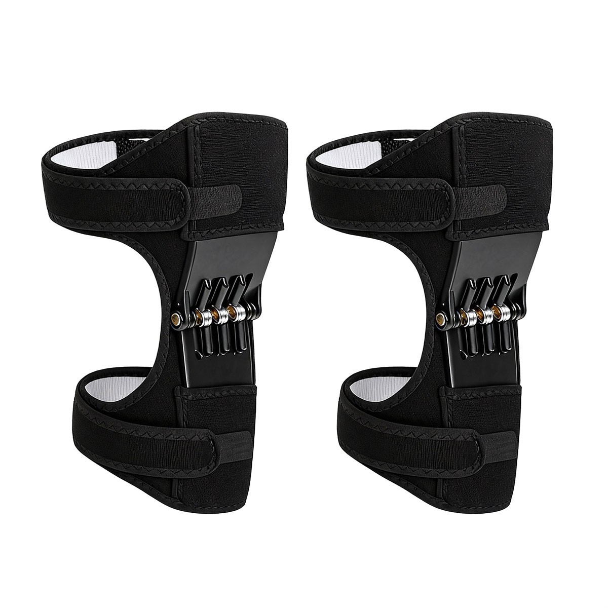 2x Knee Brace Hinged Compression Pads Joint Support Open Patella Stabilizer Wrap