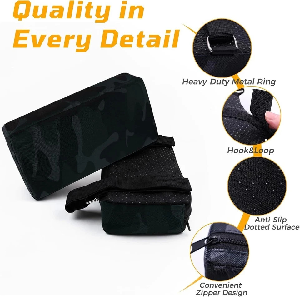 Hack Squat Shoulder Pads 2 PCS – Thick Foam Cushion with Adjustable Straps, Redu